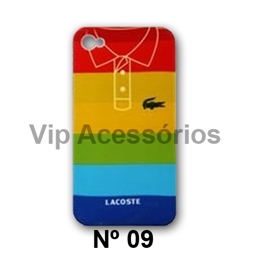 Capa Case Para Iphone 4 e 4s - LACOSTE N 09