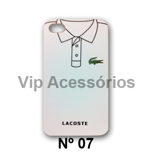 Capa Case Para Iphone 4 e 4s - LACOSTE N 07