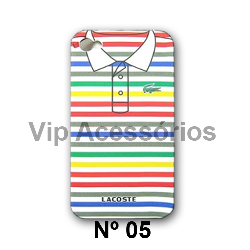 Capa Case Para Iphone 4 e 4s - LACOSTE N 05